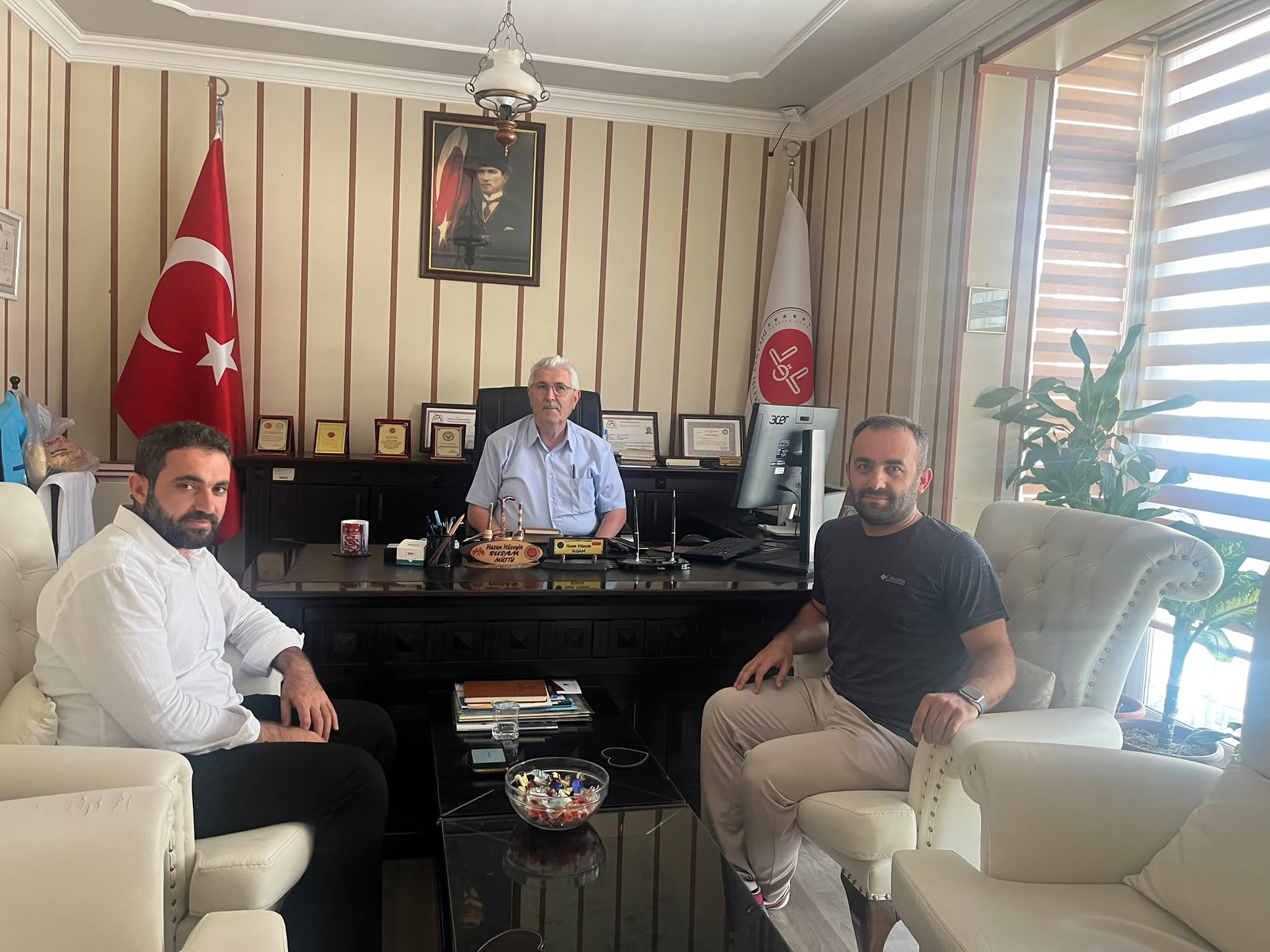 Dikili İlçe Müftüsü Hasan Hüseyin Susam’a Ziyaret